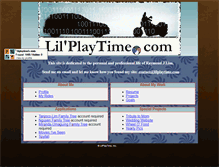 Tablet Screenshot of lilplaytime.com